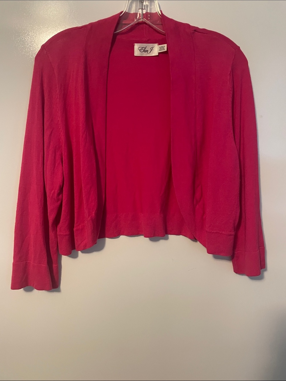 Elija J pink sweater shrug size XL